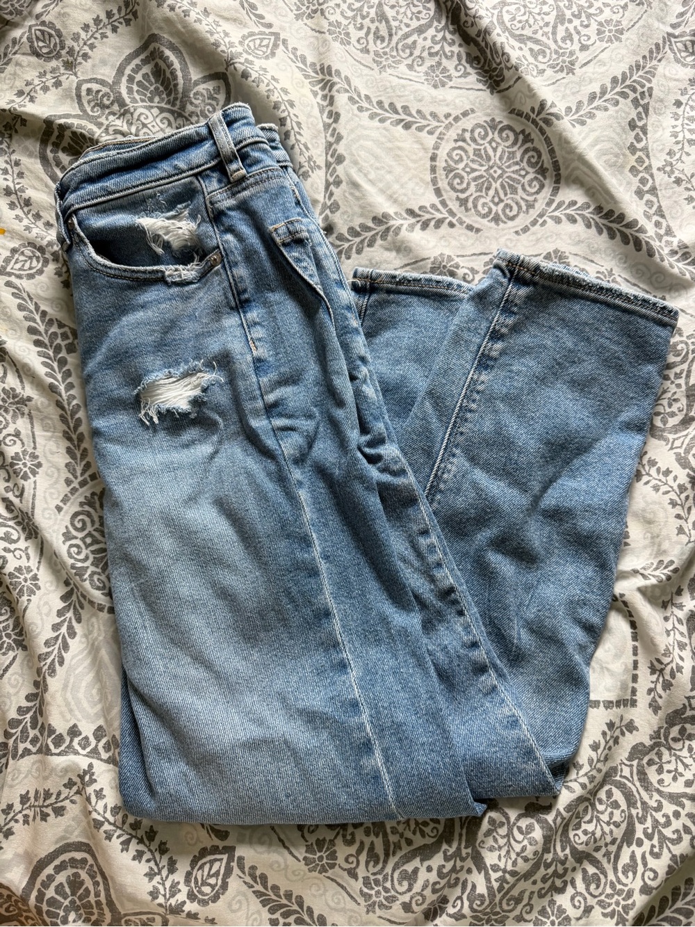 American Eagle Stretch Mom Straight Jean